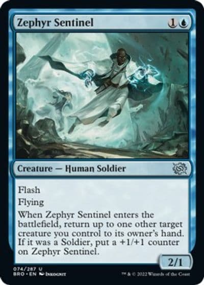 Zephyr Sentinel The Brothers' War Magic card