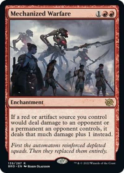 Mechanized Warfare The Brothers' War Magic card