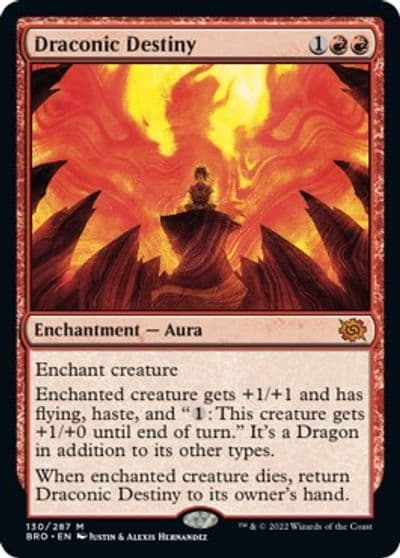 Draconic Destiny The Brothers' War Magic card