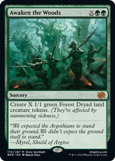 Awaken the Woods The Brothers' War Magic card