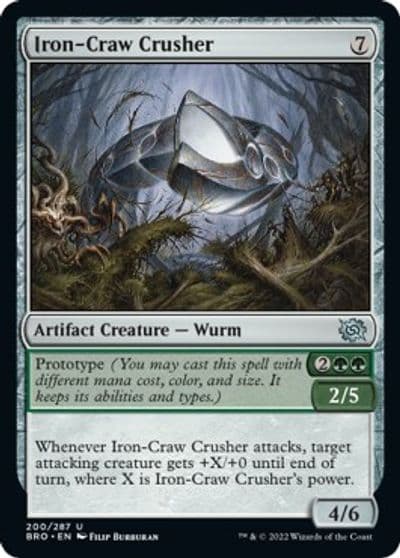 Iron Craw Crusher The Brothers' War Magic card
