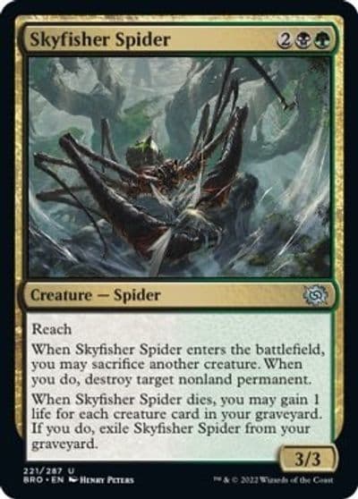 Skyfisher Spider The Brothers' War Magic card
