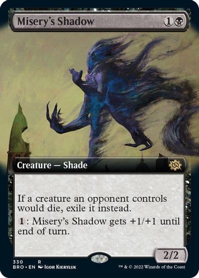 Miserys Shadow Extended Art The Brothers' War Magic card