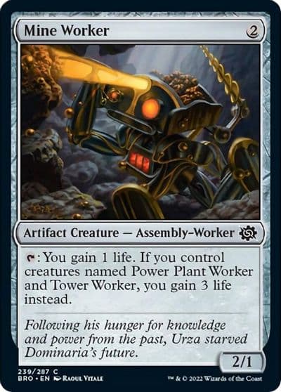 Mine Worker The Brothers' War Magic card