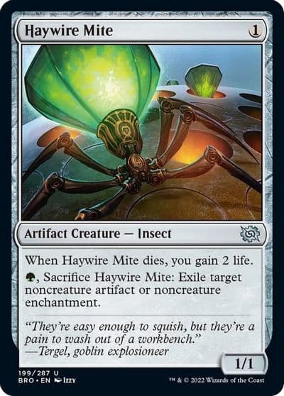 Haywire Mite The Brothers' War Magic card