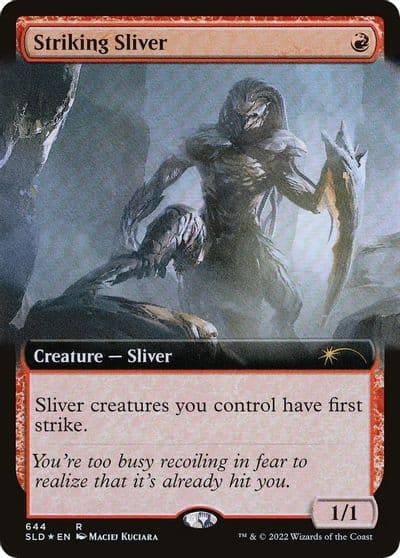 Striking Sliver Extended Art Secret Lair Drop Series Magic card