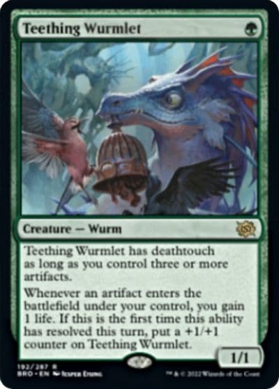 Teething Wurmlet The Brothers' War Magic card