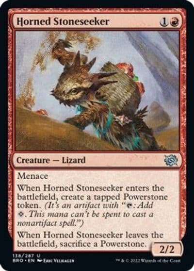 Horned Stoneseeker The Brothers' War Magic card