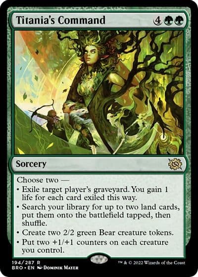Titanias Command The Brothers' War Magic card