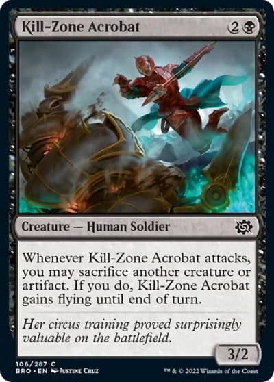 Kill Zone Acrobat The Brothers' War Magic card