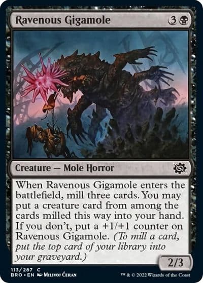 Ravenous Gigamole The Brothers' War Magic card