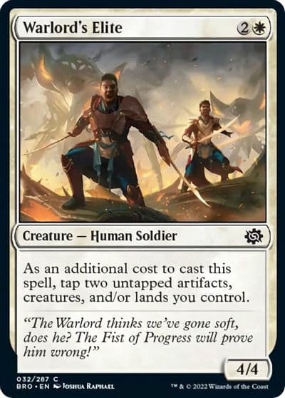 Warlords Elite The Brothers' War Magic card