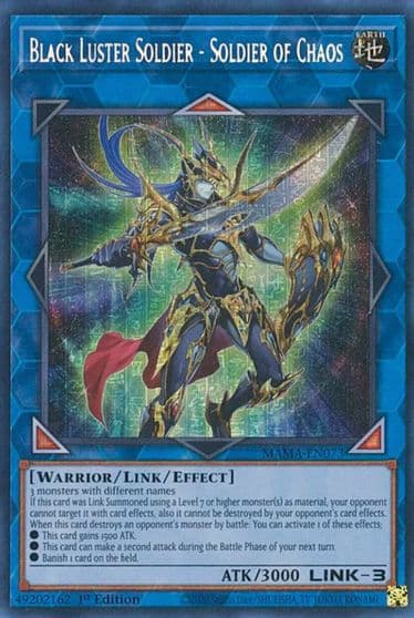 Black Luster Soldier Soldier of Chaos Secret Pharaohs Rare Magnificent Mavens Yu-Gi-Oh! card