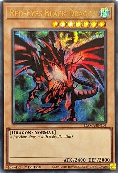 Red Eyes Black Dragon Ultra Pharaohs Rare Magnificent Mavens Yu-Gi-Oh! card