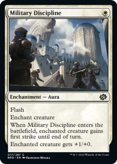 Military Discipline The Brothers' War Magic card