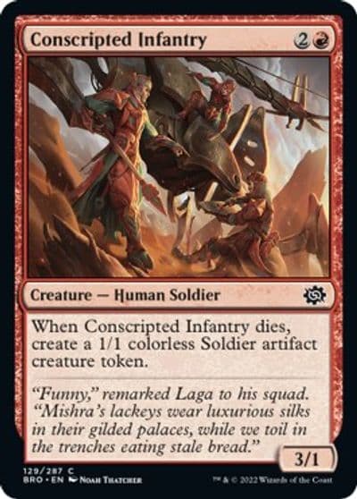 Conscripted Infantry The Brothers' War Magic card