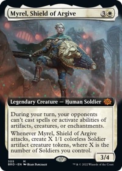 Myrel Shield of Argive Extended Art The Brothers' War Magic card