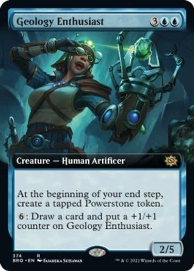 Geology Enthusiast Extended Art The Brothers' War Magic card