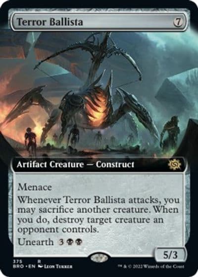 Terror Ballista Extended Art The Brothers' War Magic card