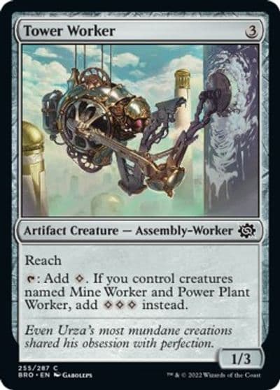 Tower Worker The Brothers' War Magic card