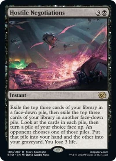 Hostile Negotiations The Brothers' War Magic card