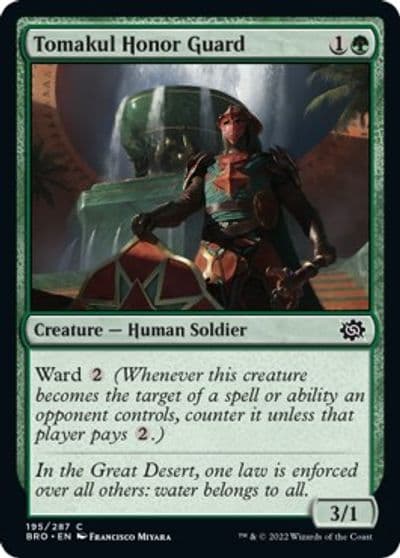 Tomakul Honor Guard The Brothers' War Magic card