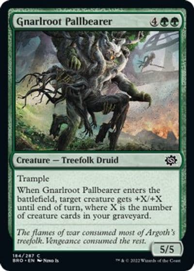 Gnarlroot Pallbearer The Brothers' War Magic card