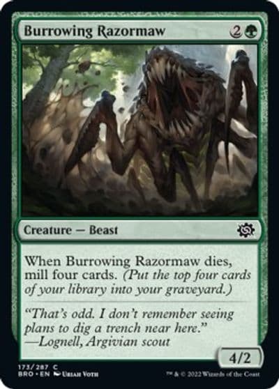 Burrowing Razormaw The Brothers' War Magic card
