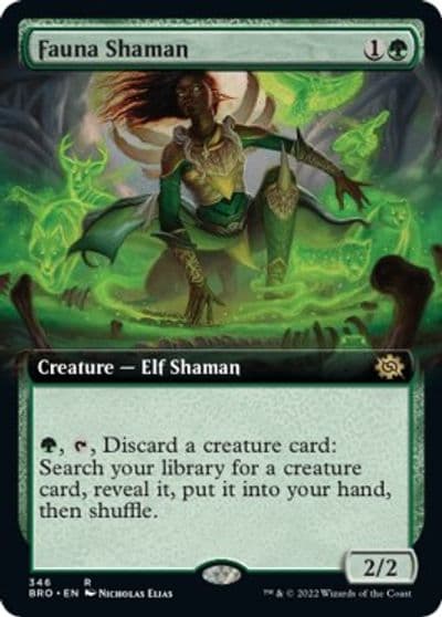 Fauna Shaman Extended Art The Brothers' War Magic card
