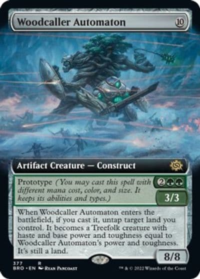 Woodcaller Automaton Extended Art The Brothers' War Magic card