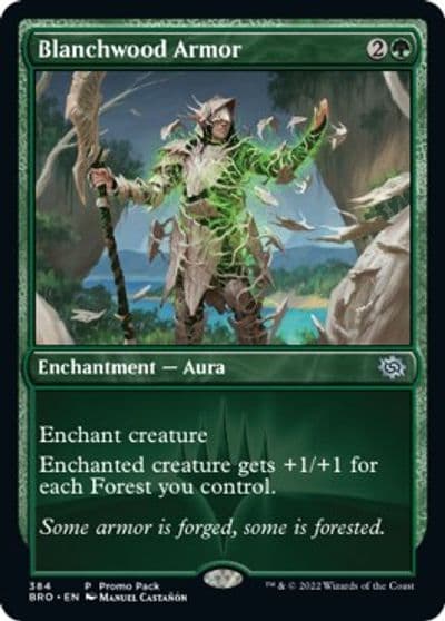 Blanchwood Armor Promo Pack: The Brothers' War Magic card