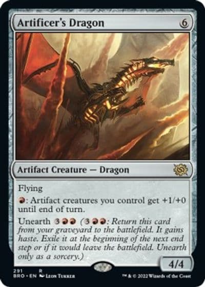 Artificers Dragon The Brothers' War Magic card