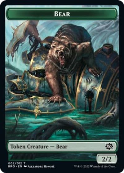 Bear Token The Brothers' War Magic card