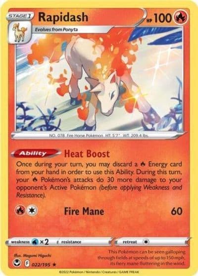Rapidash Deck Exclusives Pokemon card