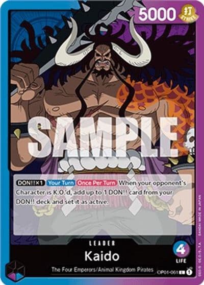 Kaido 061 Romance Dawn One Piece card