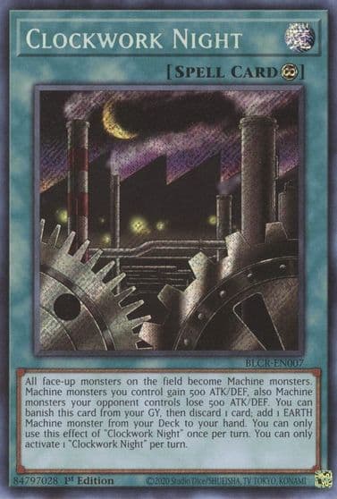 Clockwork Night Battles of Legend: Crystal Revenge Yu-Gi-Oh! card