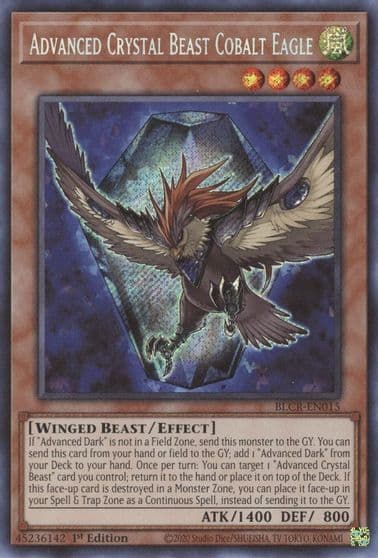 Advanced Crystal Beast Cobalt Eagle Battles of Legend: Crystal Revenge Yu-Gi-Oh! card