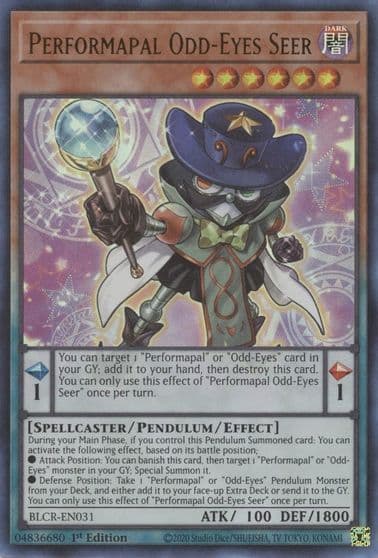 Performapal Odd Eyes Seer Battles of Legend: Crystal Revenge Yu-Gi-Oh! card