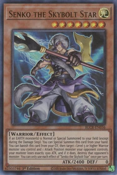 Senko the Skybolt Star Battles of Legend: Crystal Revenge Yu-Gi-Oh! card