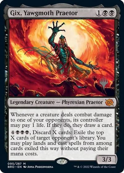 Gix Yawgmoth Praetor Promo Pack: The Brothers' War Magic card