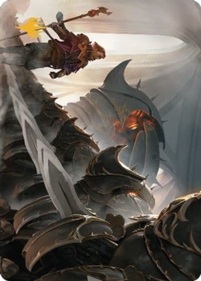 Mass Production Art Card Gold Stamped Planeswalker Symbol Art Series: The Brothers' War Magic card