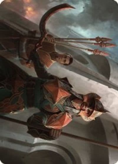 Siege Veteran Art Card Art Series: The Brothers' War Magic card