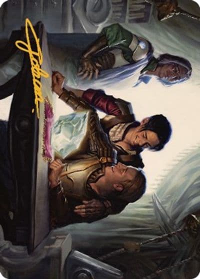Tocasias Welcome Art Card Gold Stamped Signature Art Series: The Brothers' War Magic card