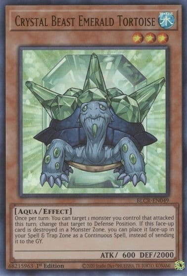 Crystal Beast Emerald Tortoise Battles of Legend: Crystal Revenge Yu-Gi-Oh! card