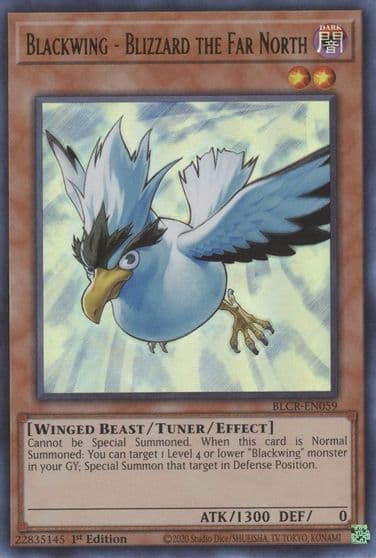 Blackwing Blizzard the Far North Battles of Legend: Crystal Revenge Yu-Gi-Oh! card