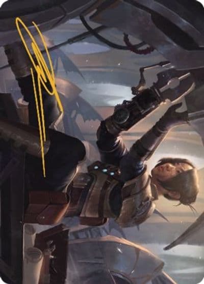 Thopter Mechanic Art Card Gold Stamped Signature Art Series: The Brothers' War Magic card