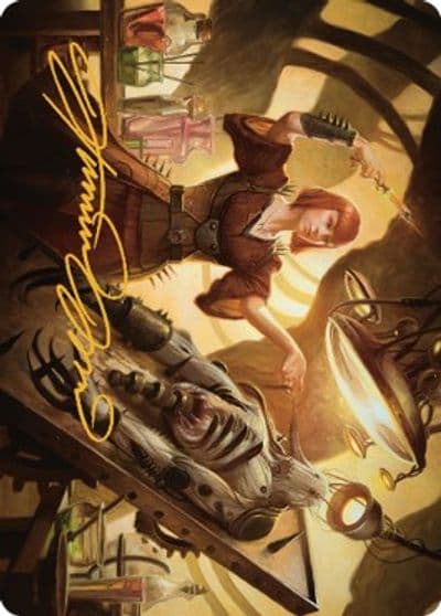 Ashnod Flesh Mechanist Art Card Gold Stamped Signature Art Series: The Brothers' War Magic card
