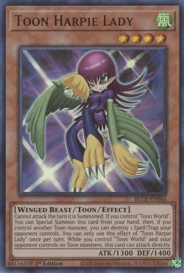 Toon Harpie Lady Battles of Legend: Crystal Revenge Yu-Gi-Oh! card