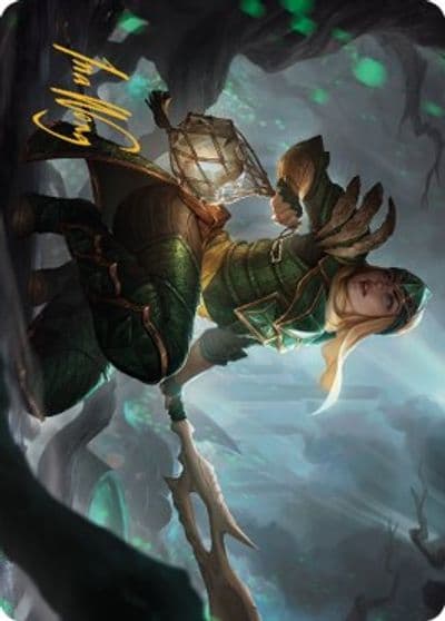 Argothian Opportunist Art Card Gold Stamped Signature Art Series: The Brothers' War Magic card