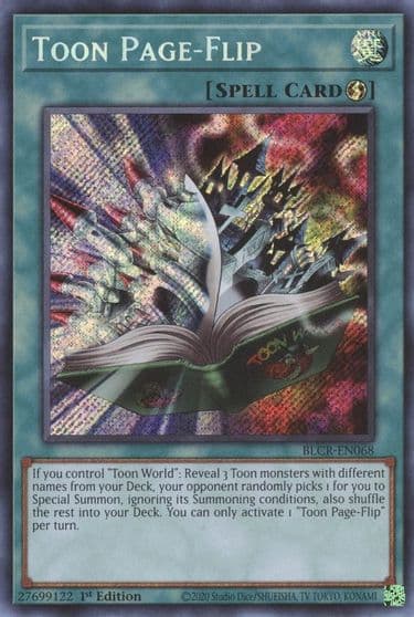 Toon Page Flip Battles of Legend: Crystal Revenge Yu-Gi-Oh! card